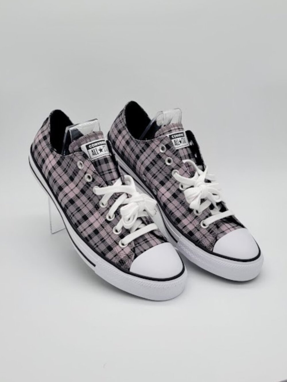 CONVERSE Chuck Taylor All Star Plaid Low Top Sneakers Men 10 Women 12 NWOB